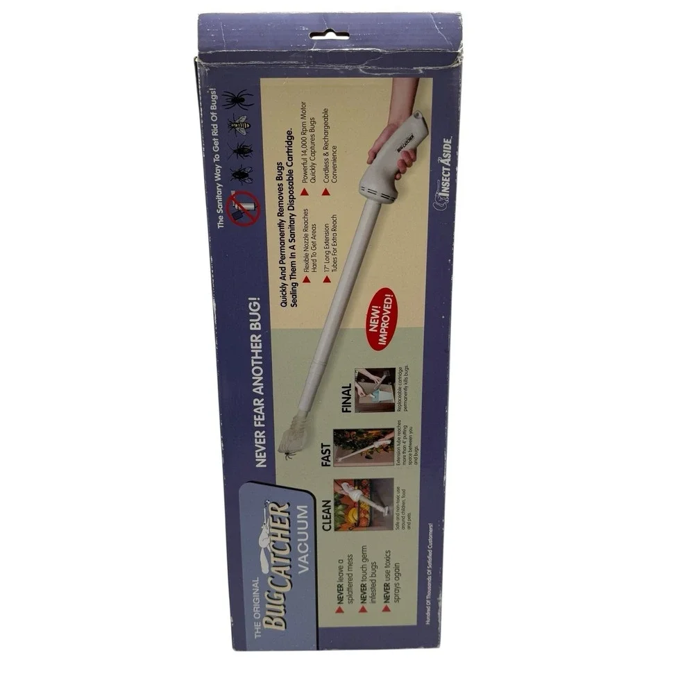 The Original Bug Catcher Vacuum Cordless Rechargeable Insect Aside New Rare